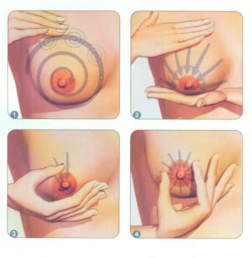 izdajanje masaza dojke
