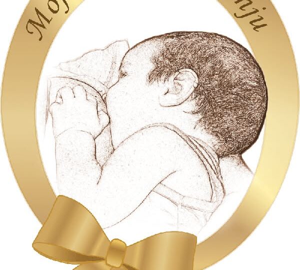 Super beba okrugli logo