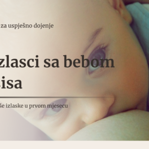 Mali vodic izlazak sa bebom koja sisa